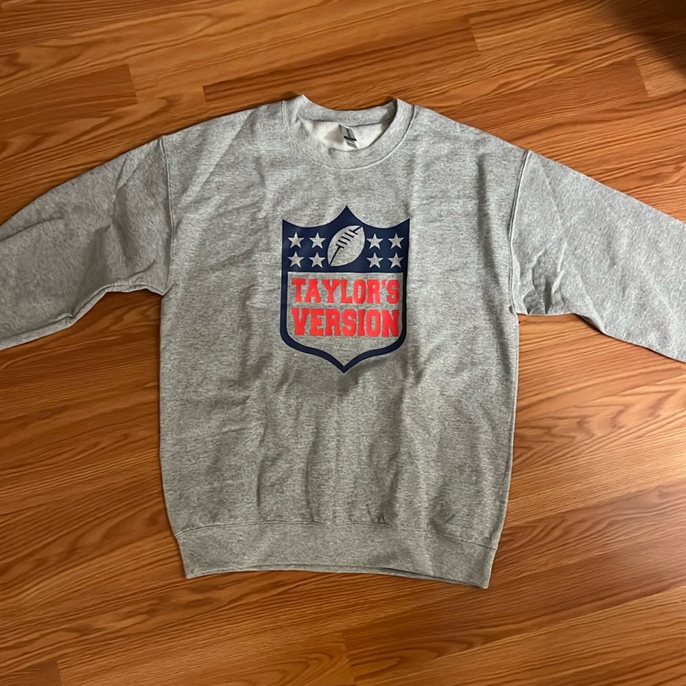 New Taylor’s Version Grey Sweatshirt, new in packaging, never worn